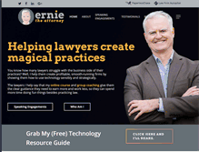 Tablet Screenshot of ernietheattorney.net